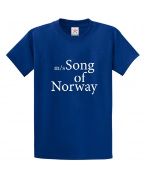 m/s Song Of Norway Novelty Historic Classic Unisex Kids and Adults T-Shirt